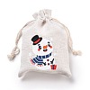 Christmas Cotton Cloth Storage Pouches ABAG-M004-02M-3