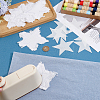 6Bags Polyester Blank Embroidery Sew on Cloth Patches PATC-PH0001-86A-3