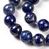 Natural Lapis Lazuli Round Beads Strands G-I181-09-10mm-3