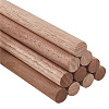Round Walnut Wooden Sticks WOOD-WH0034-27A-1