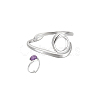 1Pc Sterling Silver Ring Components STER-BC0002-53A-7