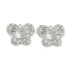 Christmas Brass Micro Pave Clear Cubic Zirconia Pendants KK-A280-03F-P-1