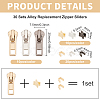 30Pcs Alloy Replacement Zipper Sliders FIND-BC0002-20-2