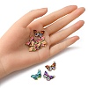 10Pcs 5 Colors Printed Alloy Pendants FIND-YW0001-94-5