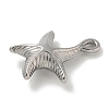 Anti-Tarnish 304 Stainless Steel Pendants STAS-Q334-42P-2