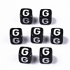 Opaque Acrylic Beads SACR-N002-01G-2