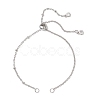 304 Stainless Steel Cable Chain Satellite Chain Slider Bracelet Making AJEW-JB01502-02-1