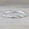 Alloy and Crystal Rhinestone Finger Rings FS-WGF6D8C-10-2