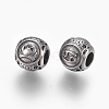 316 Surgical Stainless Steel European Beads STAS-P212-18P-08-2