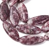 Natural Lepidolite/Purple Mica Stone Beads Strands G-F808-A01-01A-3
