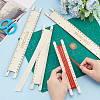 Wood Braided Cord Measure Rulers TOOL-WH0155-74D-3
