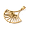 304 Stainless Steel Pendants STAS-O005-11G-2