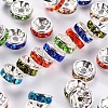 Brass Grade A Rhinestone Spacer Beads RB-A014-Z8mm-S-1