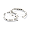 Tarnish Resistant 201 Stainless Steel Huggie Hoop Earring Findings STAS-P283-01L-P-2