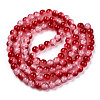 Crackle Baking Paint Imitation Jade Glass Beads Strands DGLA-T003-10mm-11-3