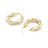 Brass Hoop Earrings EJEW-Q811-37G-2