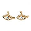Brass Micro Pave Cubic Zirconia Pendants KK-H441-53G-2