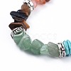 Chip Natural & Synthetic Mixed Stone Bracelets BJEW-JB04394-2