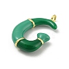 Brass Enamel Pendants KK-E093-03G-G-2