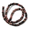 Natural Rhodonite Beads Strands G-A280-A21-01-4
