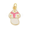 Brass Enamel Pendants KK-B114-17G-03-1