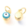 Brass Enamel Pendants KK-Y001-02B-09G-2