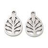 Non-Tarnish 316 Surgical Stainless Steel Charms STAS-Q314-26P-1