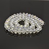 Electroplate Glass Rondelle Beads Strands GLAA-A024F-AB01-2