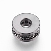 Brass Micro Pave Cubic Zirconia Beads ZIRC-F088-037B-1