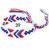 Cotton Braided Rhombus Pattern Cord Bracelet FIND-PW0013-003A-39-1