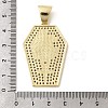 Brass Micro Pave Clear Cubic Zirconia Pendants KK-H267-057G-3