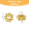 DICOSMETIC 600Pcs Alloy Daisy Spacer Beads FIND-DC0005-31G-2