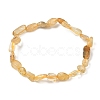 Natural Rutilated Quartz Bead Stretch Bracelets BJEW-K213-20-2