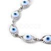 Evil Eye Plastic Link Chain Necklace NJEW-H169-03P-01-2