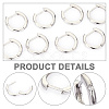 Brass Micro Pave Cubic Zirconia Hoop Earring for Women EJEW-WH0013-97P-5
