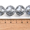 Transparent Electroplate Glass Beads Strands EGLA-N002-34H-F03-2