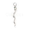 Brass Micro Pave Cubic Zirconia Pendants KK-V007-007P-01-1