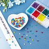 6/0 Transparent Colours Rainbow & Opaque Colours Rainbow & Frosted Colours Glass Seed Beads SEED-FH0001-02A-4