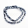 Full Plated Faceted Cuboid Electroplate Glass Beads Strands EGLA-F109-B02-2