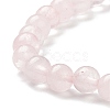 Natural Rose Quartz Beaded Stretch Bracelets BJEW-D446-B-11-6