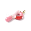 Brass Enamel Pendants KK-E093-03G-P-02-2