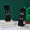 L Shaped Acrylic Slant Back Earring Stud Organizer Display Stands EDIS-WH0031-39-4