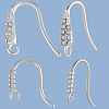 20Pcs 2 Styles 304 Stainless Steel Rhinestone Earring Hooks STAS-BBC0007-16A-6