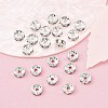 Brass Grade A Rhinestone Spacer Beads RB-A014-Z7mm-28S-4