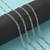 Tarnish Resistant 304 Stainless Steel Figaro Chains CHS-L015-17-5