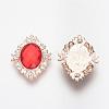 Alloy Rhinestone Flat Back Cabochons RB-S061-B-2