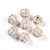 Easter Theme Printed Wood Beads WOOD-T032-22C-1