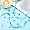 Electroplate Glass Beads Strands GC6X9MMC20Y-AB-4