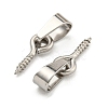 Tarnish Resistant 304 Stainless Steel Screw Eye Pin Peg Bails STAS-R233-01B-P-2