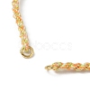 Braided Cotton Cord Bracelet Making MAK-L043-02G-03-2